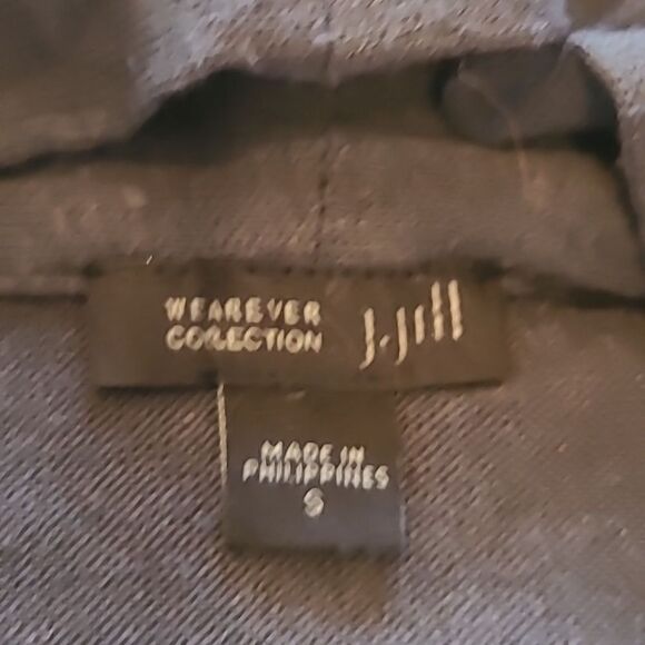 J jill wearever collection dark gray long sleeve soft rayon‎ open cardigan - Picture 2 of 4